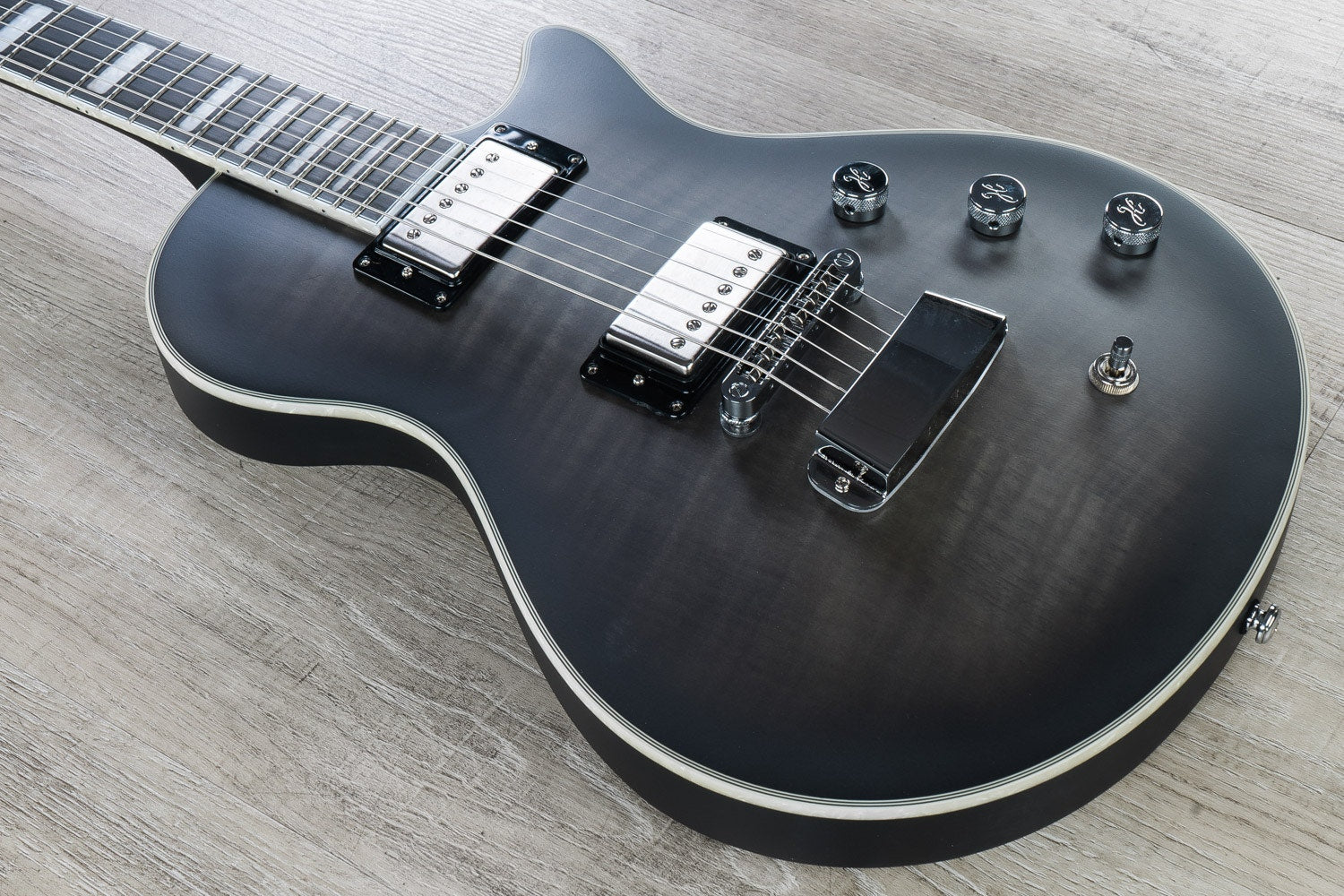 Hagstrom Ultra Max Electric Guitar, Resinator Fingerboard, Cosmic Black Burst Satin (B-STOCK)