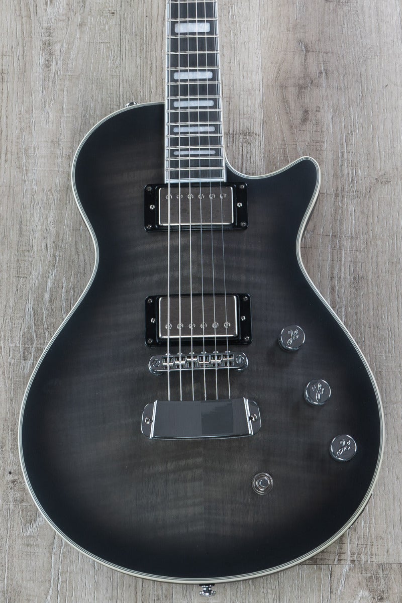 Hagstrom Ultra Max Electric Guitar, Resinator Fingerboard, Cosmic Black Burst Satin (B-STOCK)