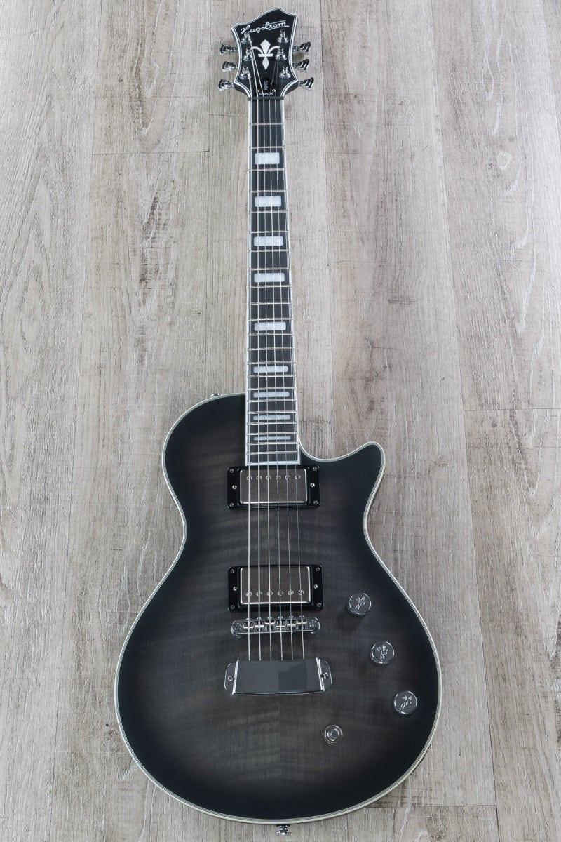 Hagstrom Ultra Max Electric Guitar, Resinator Fingerboard, Cosmic Black Burst Satin (B-STOCK)