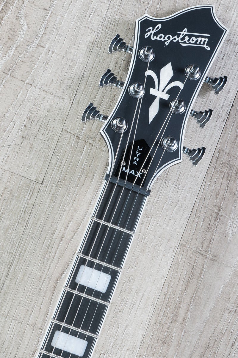 Hagstrom Ultra Max Electric Guitar, Resinator Fingerboard, Cosmic Black Burst Satin (B-STOCK)