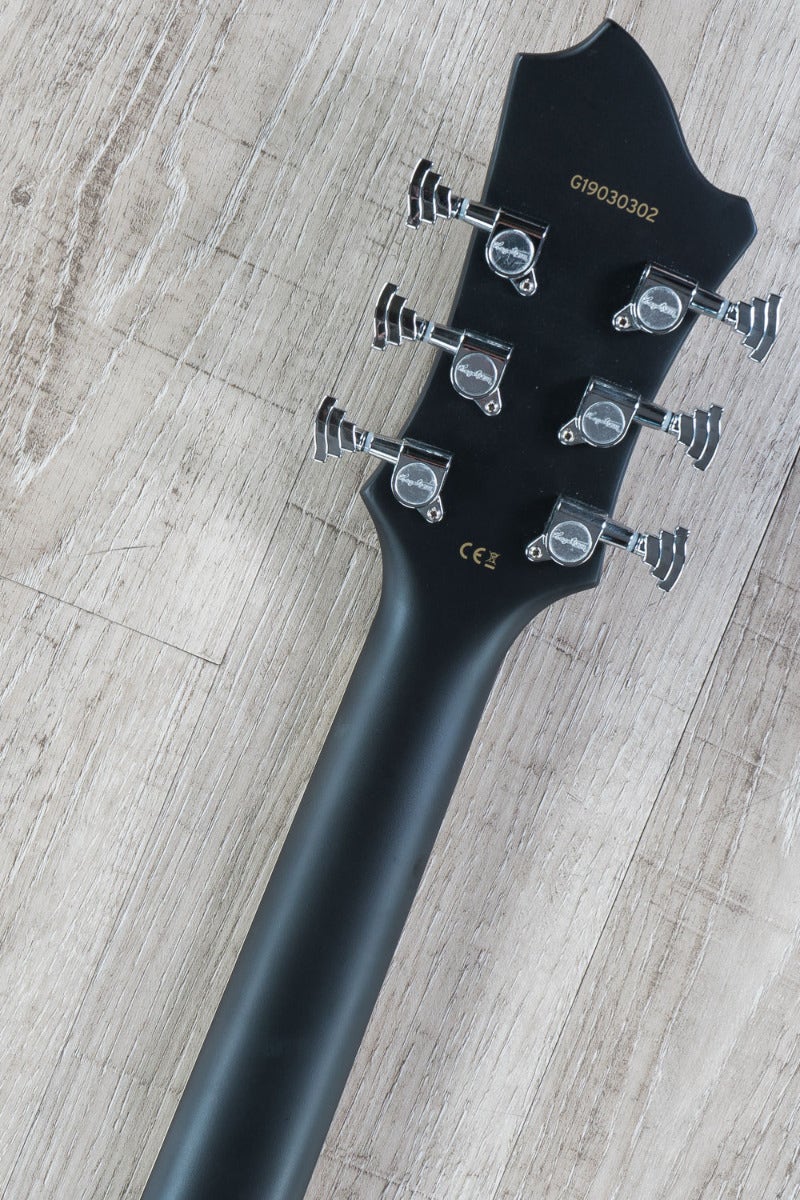 Hagstrom Ultra Max Electric Guitar, Resinator Fingerboard, Cosmic Black Burst Satin (B-STOCK)