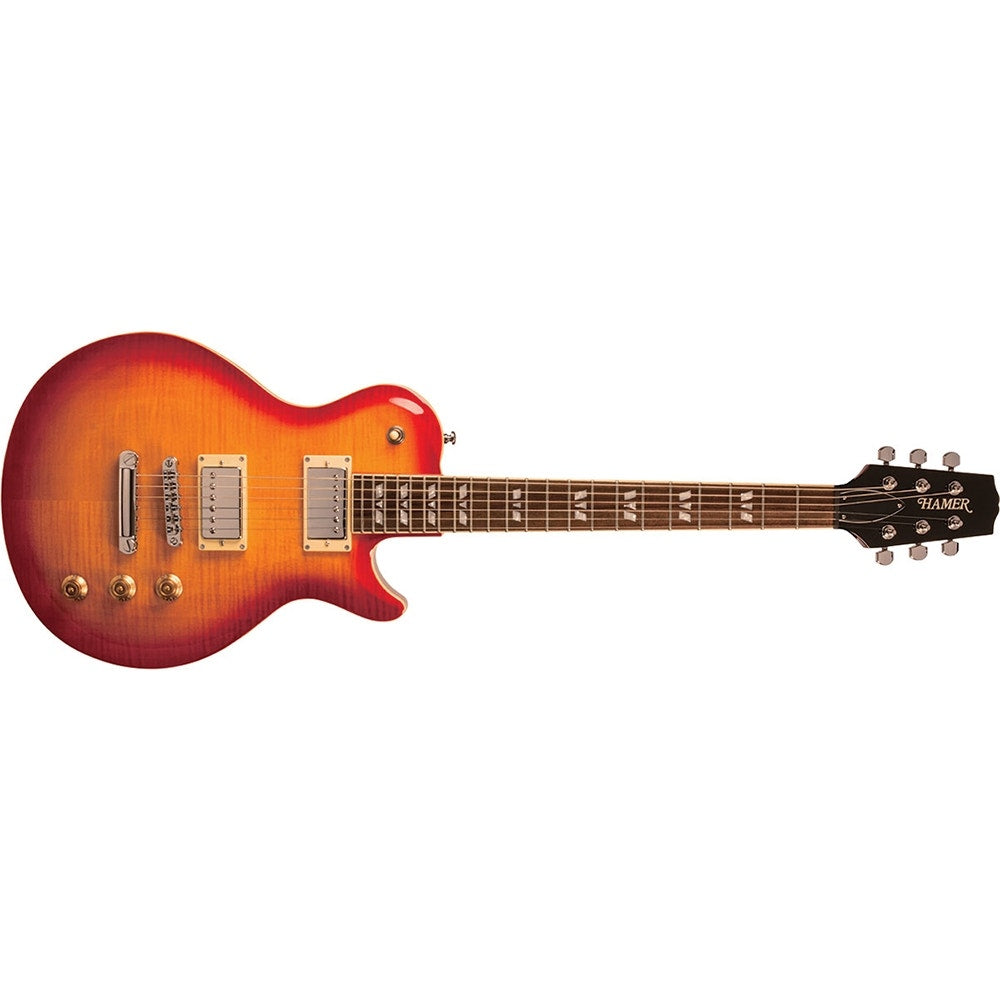 Hamer XT Monaco FT Electric Guitar, Rosewood Fingerboard - Cherry Sunburst