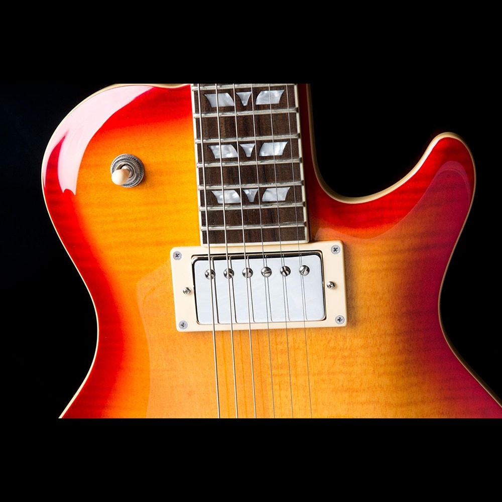 Hamer XT Monaco FT Electric Guitar, Rosewood Fingerboard - Cherry Sunburst