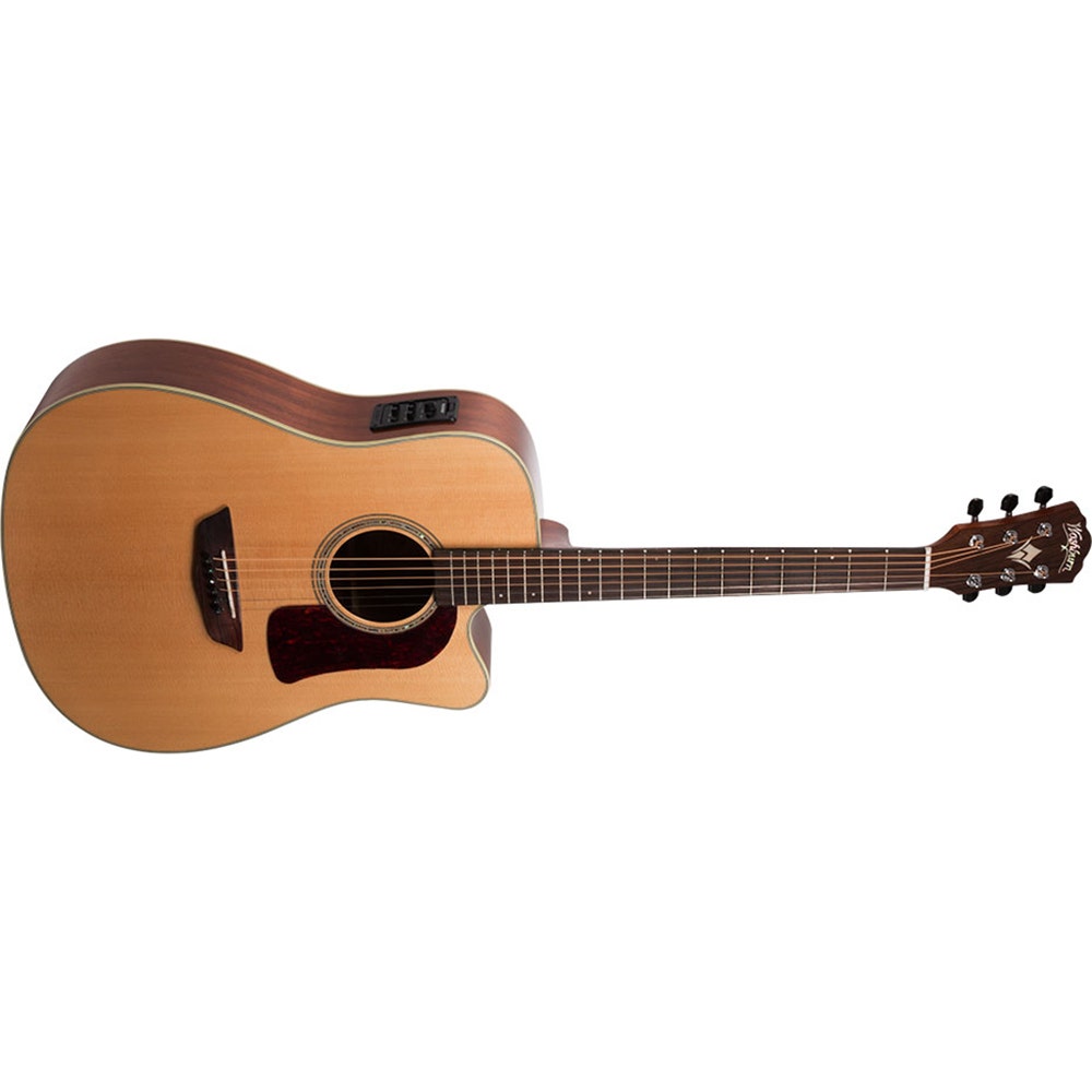 Washburn Heritage Series D100SWCE Acoustic Electric Guitar, Torrefied Solid Sitka Spruce Top