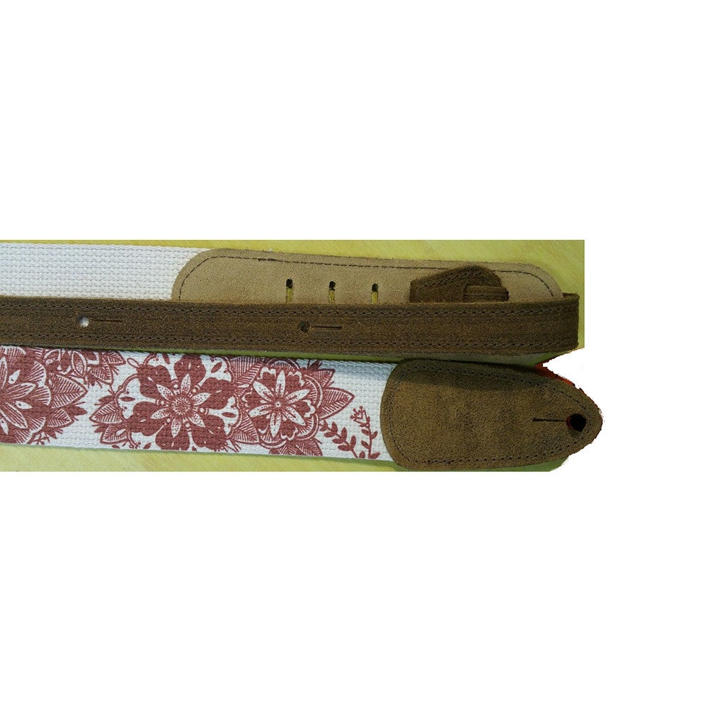 Henry Heller HDHCP-05 David Hale Series Cotton Guitar Strap - Flowers