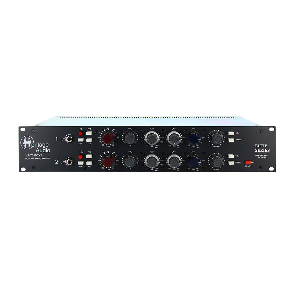 Heritage Audio HA73EQX2 Elite 2-Channel Mic Preamp and EQ w/ Carnhill Transformers