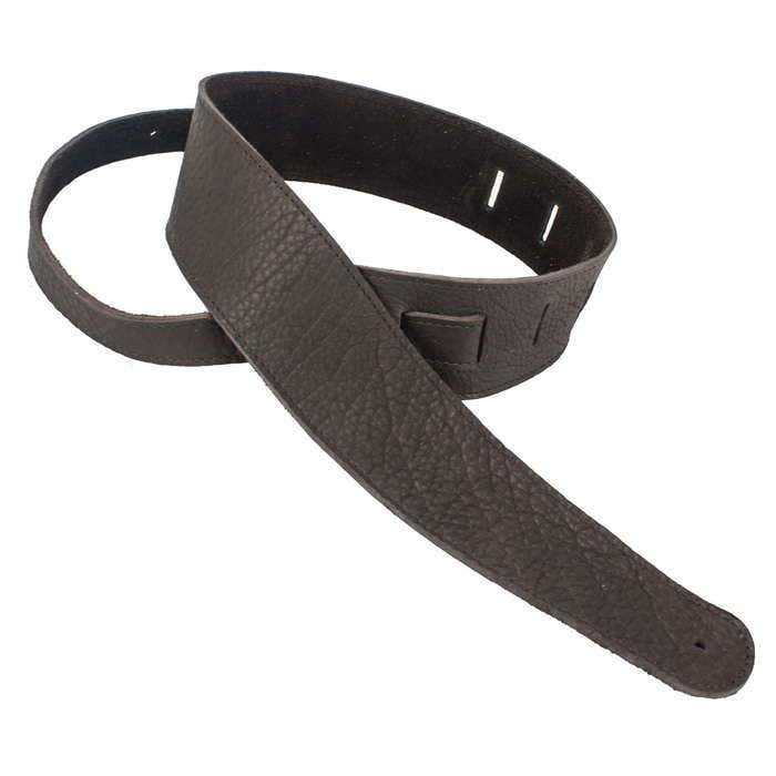 Henry Heller 2-Inch American Buffalo Leather Guitar Strap In Chocolate