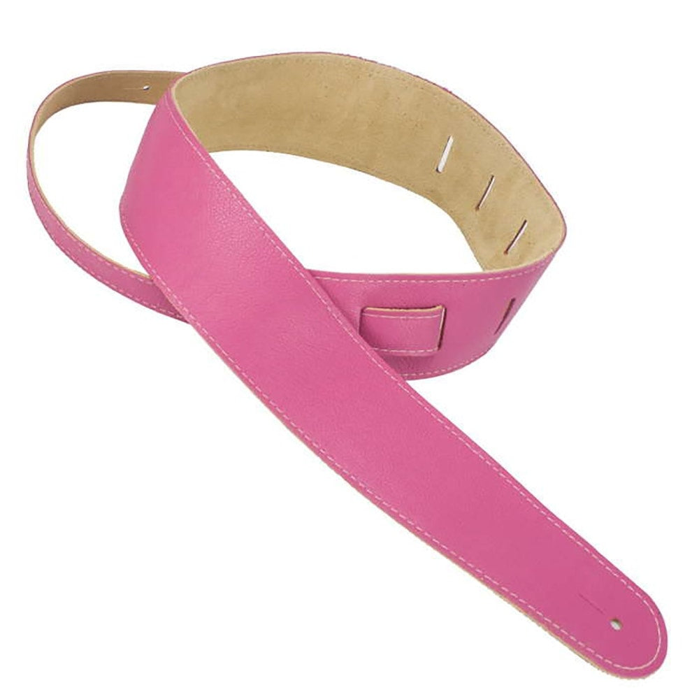 Henry Heller HCAP25-HPK 2.5" Width Capri Leather Guitar Strap, Pink