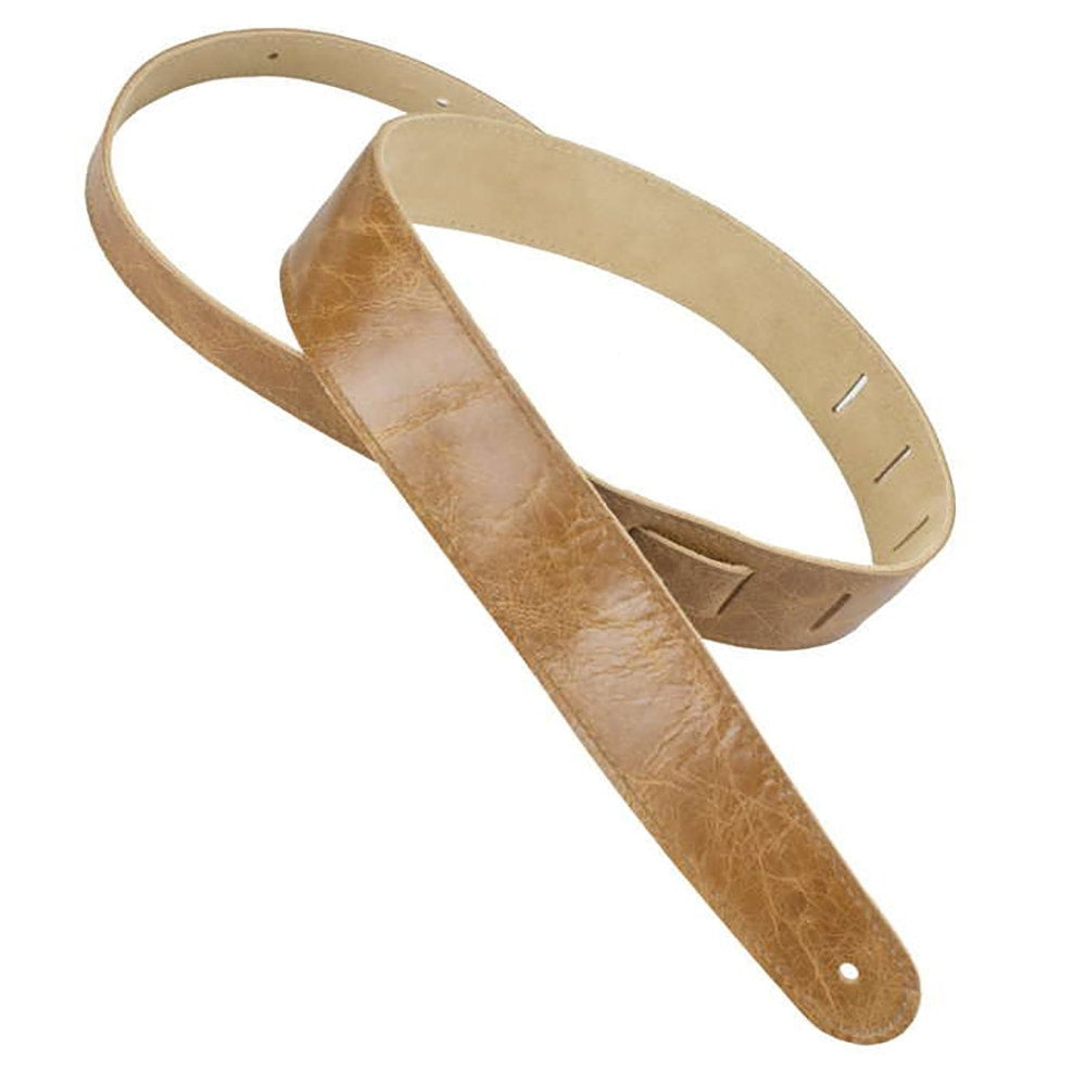 Henry Heller HCAP25-TAN 2.5" Width Capri Leather Guitar Strap, Tan