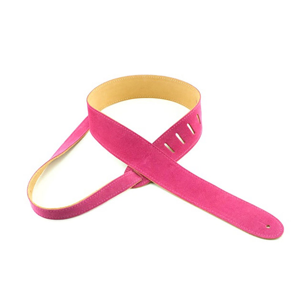 Henry Heller HCS2-FUS 2" Luxe Soft Capri Suede Guitar Strap - Fuschia
