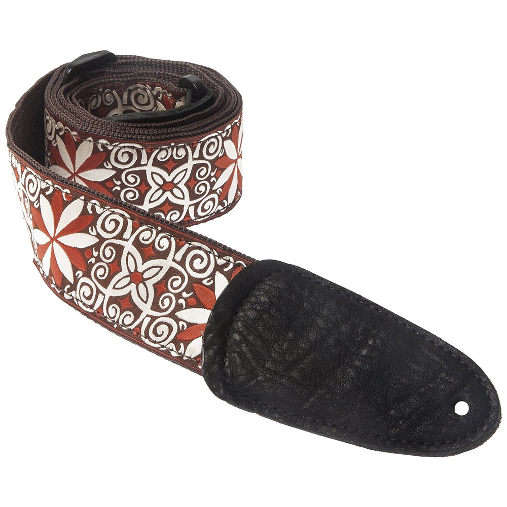 Henry Heller HJQ2-34 2" Hand Sewn Deluxe Multicolor Jacquard Guitar Strap