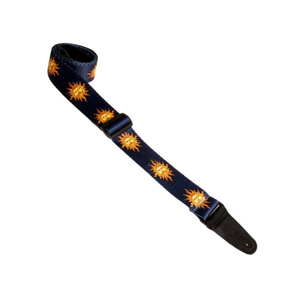 Henry Heller HSUB2-12 2" Sublimation Printed Polyester Guitar Strap - Suns Black