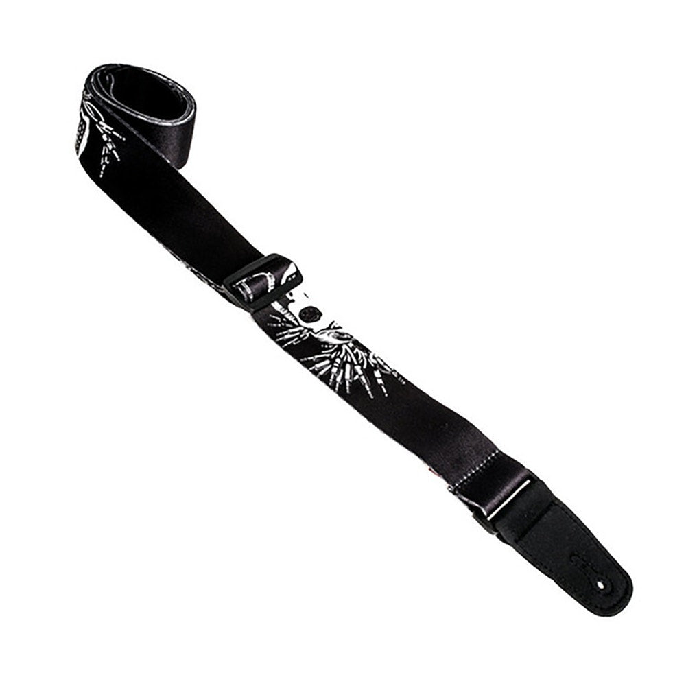 Henry Heller HSUB2-19 Toy Box Series Guitar Strap, Skull Polyester