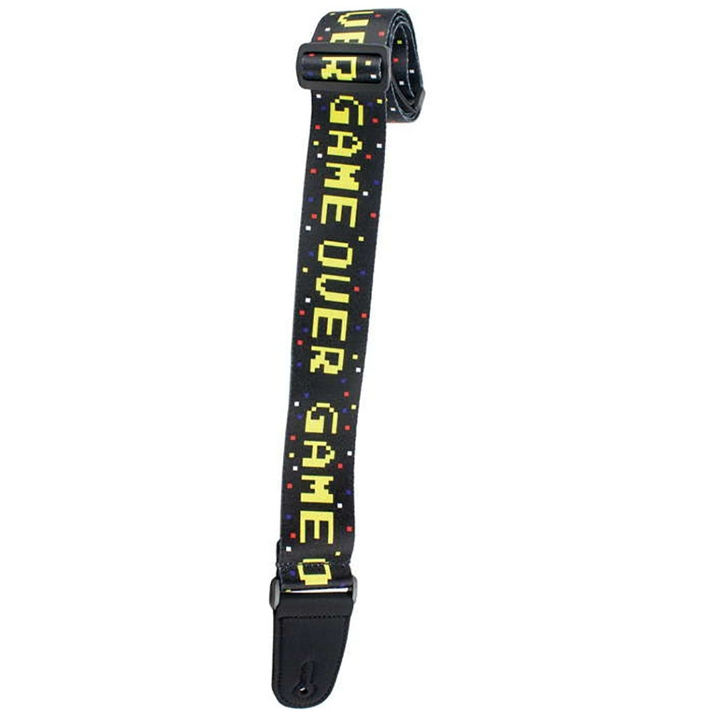 Henry Heller HSUB2-47 2" Sublimation Design Adjustable Nylon Guitar Strap, Game Over