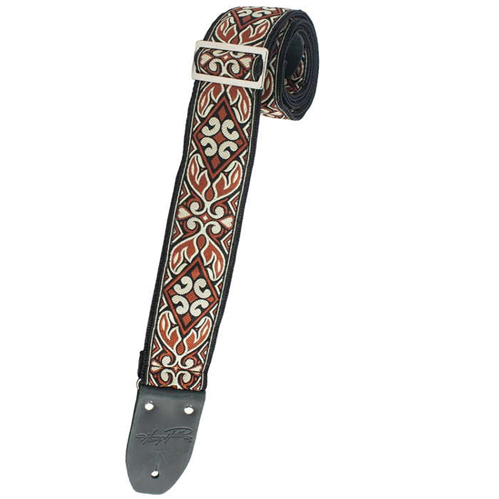 Henry Heller 2" Woven Jacquard Guitar Strap With Tri Glide and Nylon Backing