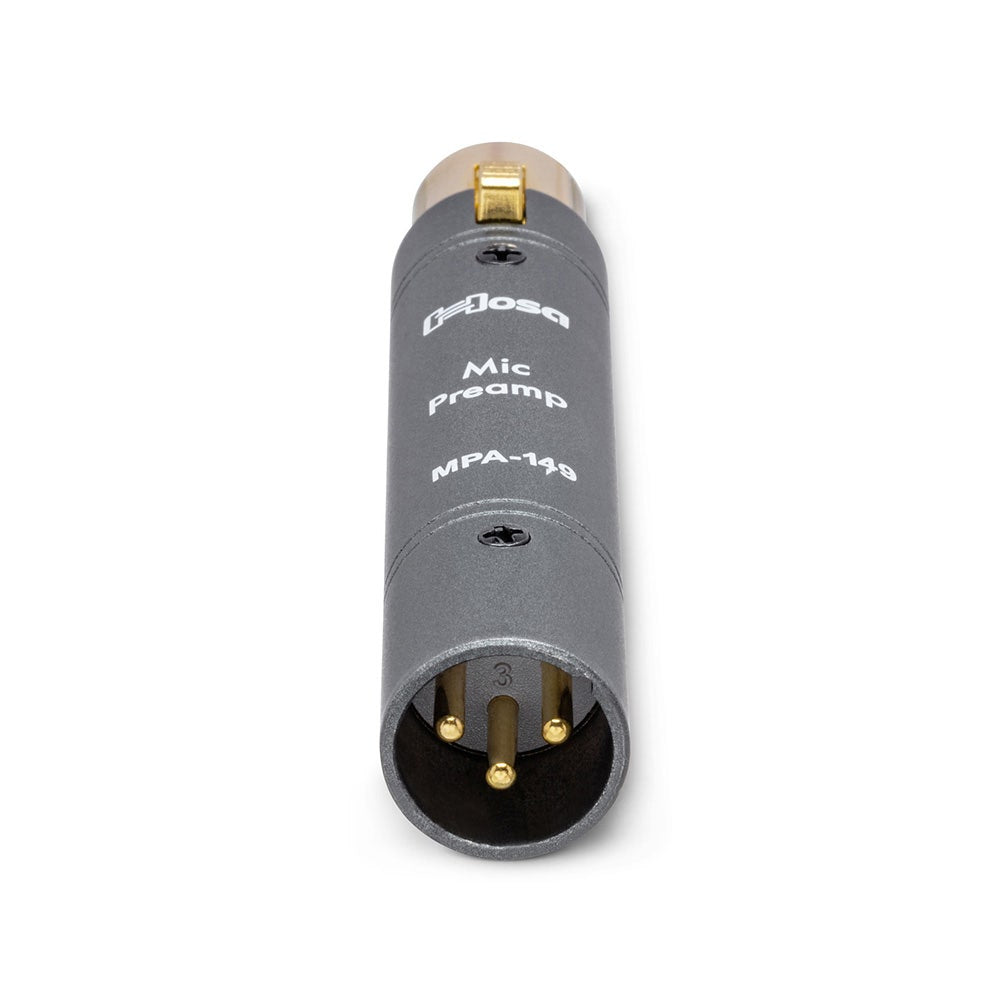 Hosa Tech MPA-149 26dB In-Line Phantom Powered XLR Preamp Booster
