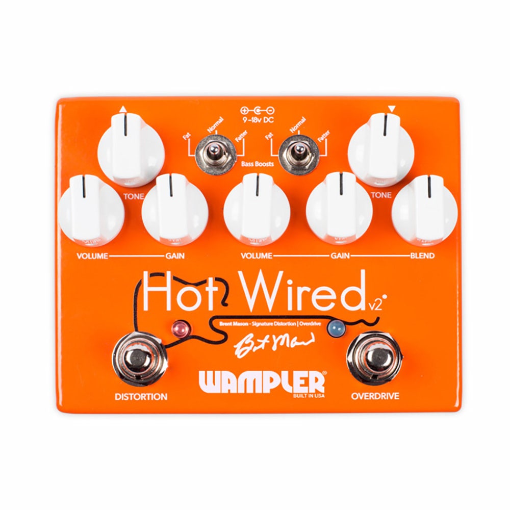 Wampler Brent Mason: Hot Wired v2 Overdrive Guitar Effects Pedal (Version 2)