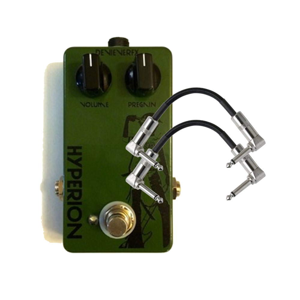 Devi Ever FX Hyperion Fuzz Guitar Effect Pedal with Patch Cables