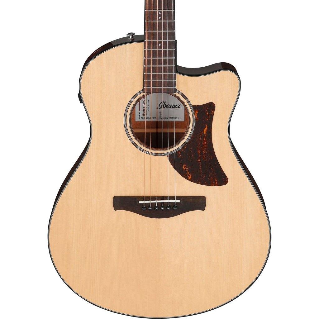 Ibanez AAM300CE Advanced Auditorium Acoustic-Electric Guitar, Rosewood Fretboard, Natural High Gloss