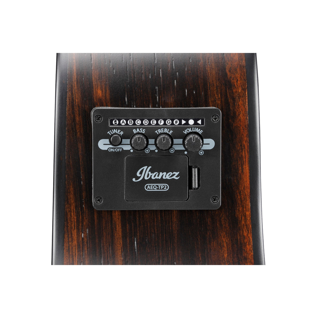 Ibanez AAM70CE Advanced Auditorium Cutaway Acoustic-Electric Guitar, Transparent Charcoal Burst