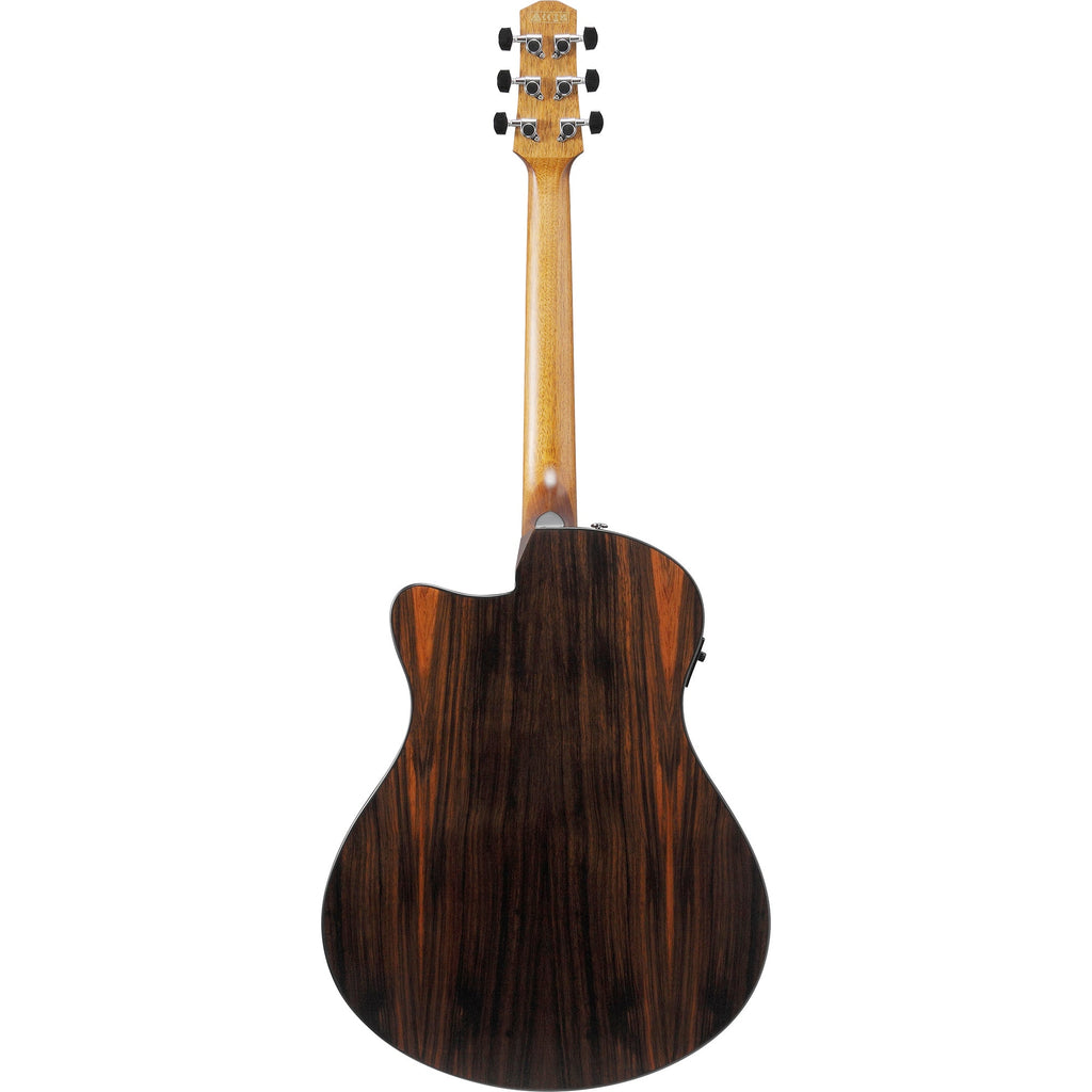Ibanez AAM70CE Advanced Auditorium Cutaway Acoustic-Electric Guitar, Transparent Charcoal Burst
