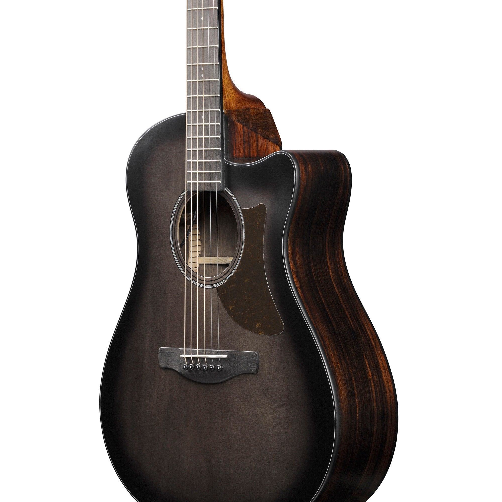 Ibanez AAM70CE Advanced Auditorium Cutaway Acoustic-Electric Guitar, Transparent Charcoal Burst
