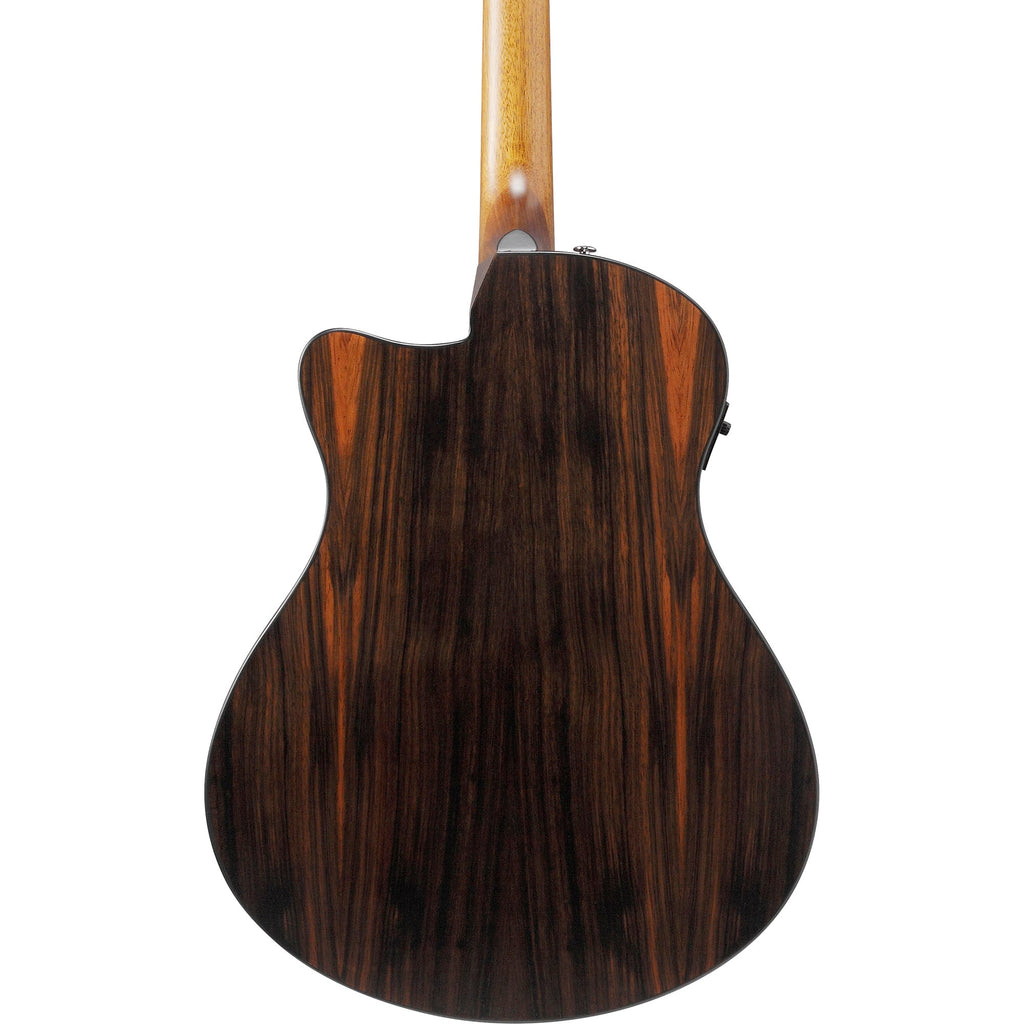 Ibanez AAM70CE Advanced Auditorium Cutaway Acoustic-Electric Guitar, Transparent Charcoal Burst