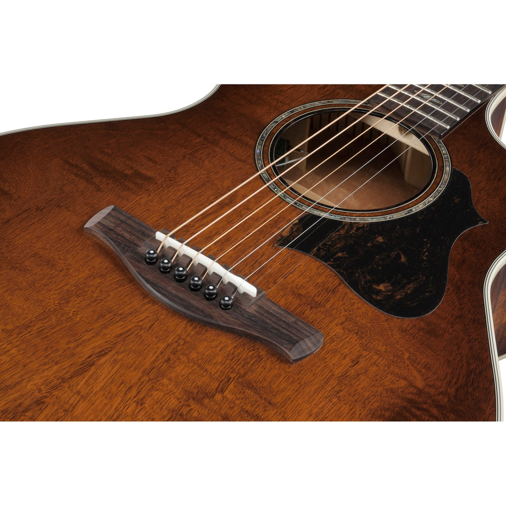 Ibanez AE340FMH AE Acoustic-Electric Guitar, Solid Flamed Okoume Top, Mahogany Sunburst High Gloss