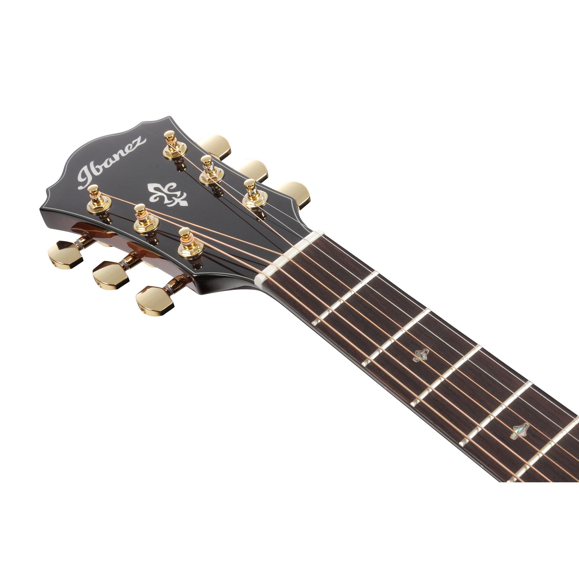 Ibanez AE340FMH AE Acoustic-Electric Guitar, Solid Flamed Okoume Top, Mahogany Sunburst High Gloss
