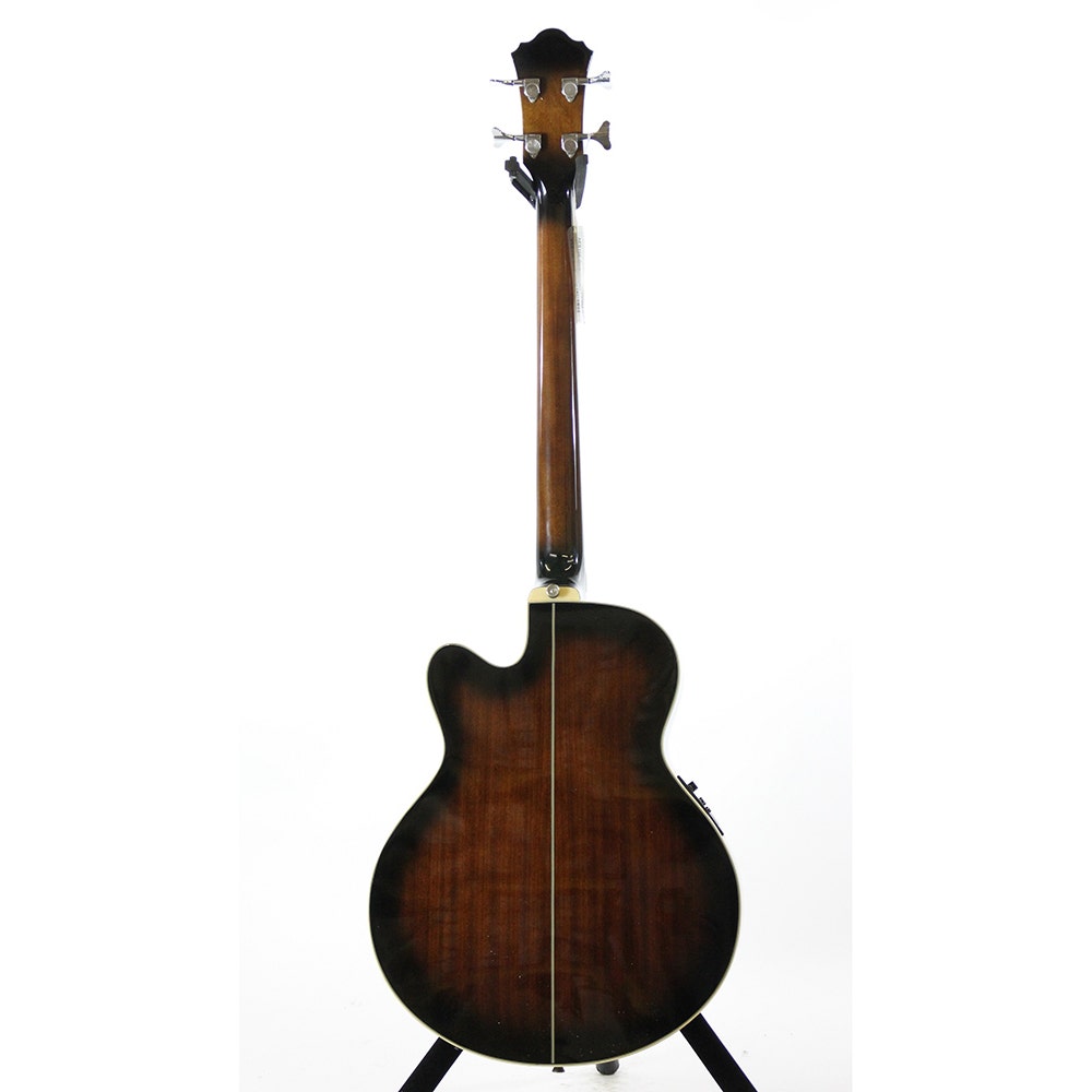 Ibanez AEB10E Acoustic-Electric Bass Guitar in Dark Violin Sunburst High Gloss Finish (B-Stock)