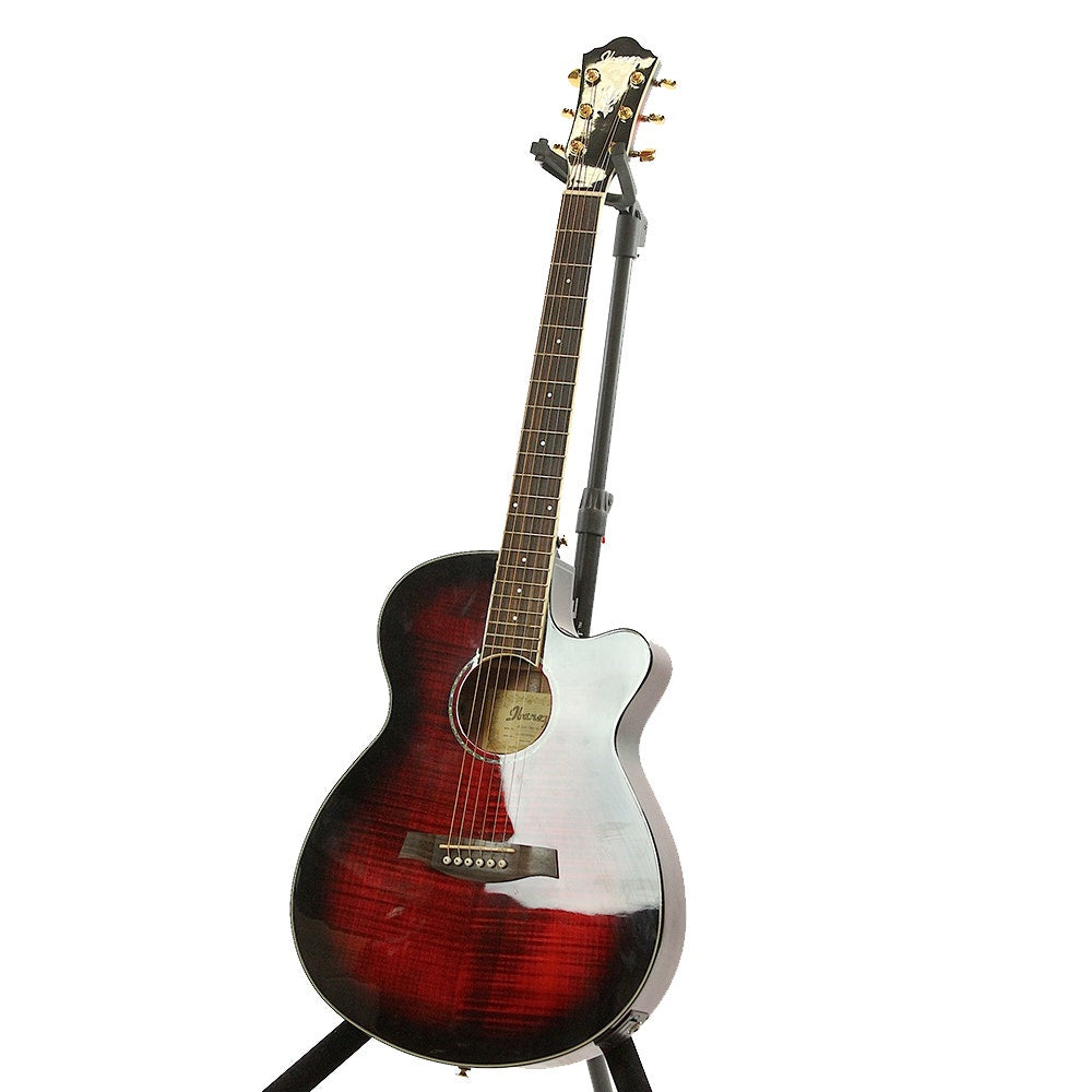 Ibanez AEG240 6-string Acoustic-Electric Guitar in Trans Red Sunburst (B-Stock)