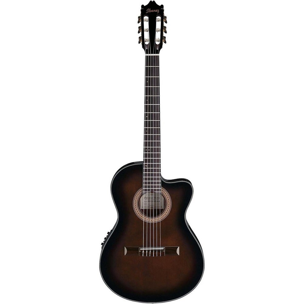 Ibanez GA35TCE DVS Classical Thinline Nylon-String Acoustic-Electric Guitar - Dark Violin Burst