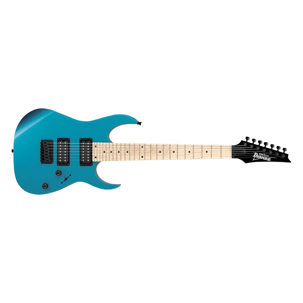 Ibanez GRG7221M Electric Guitar, 7-String, Maple Fretboard, Metallic Light Blue (B-Stock)