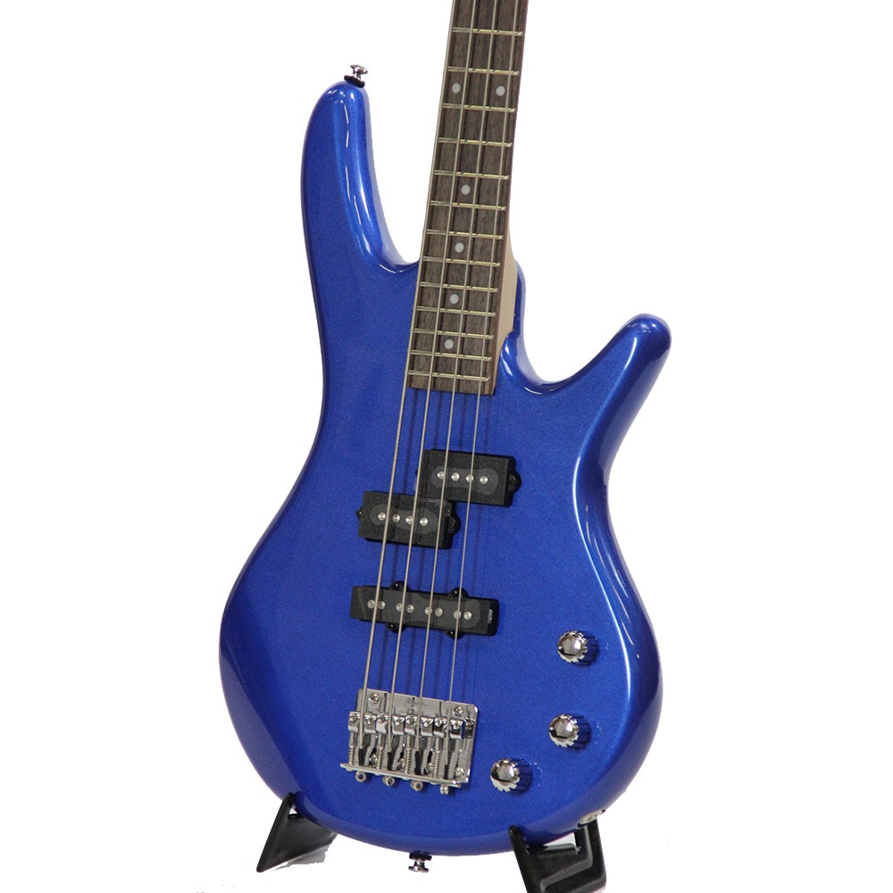 Ibanez GSRM20SLB miKro Series Short-Scale Student Electric Bass Guitar Starlight Blue Finish (B-Stock)