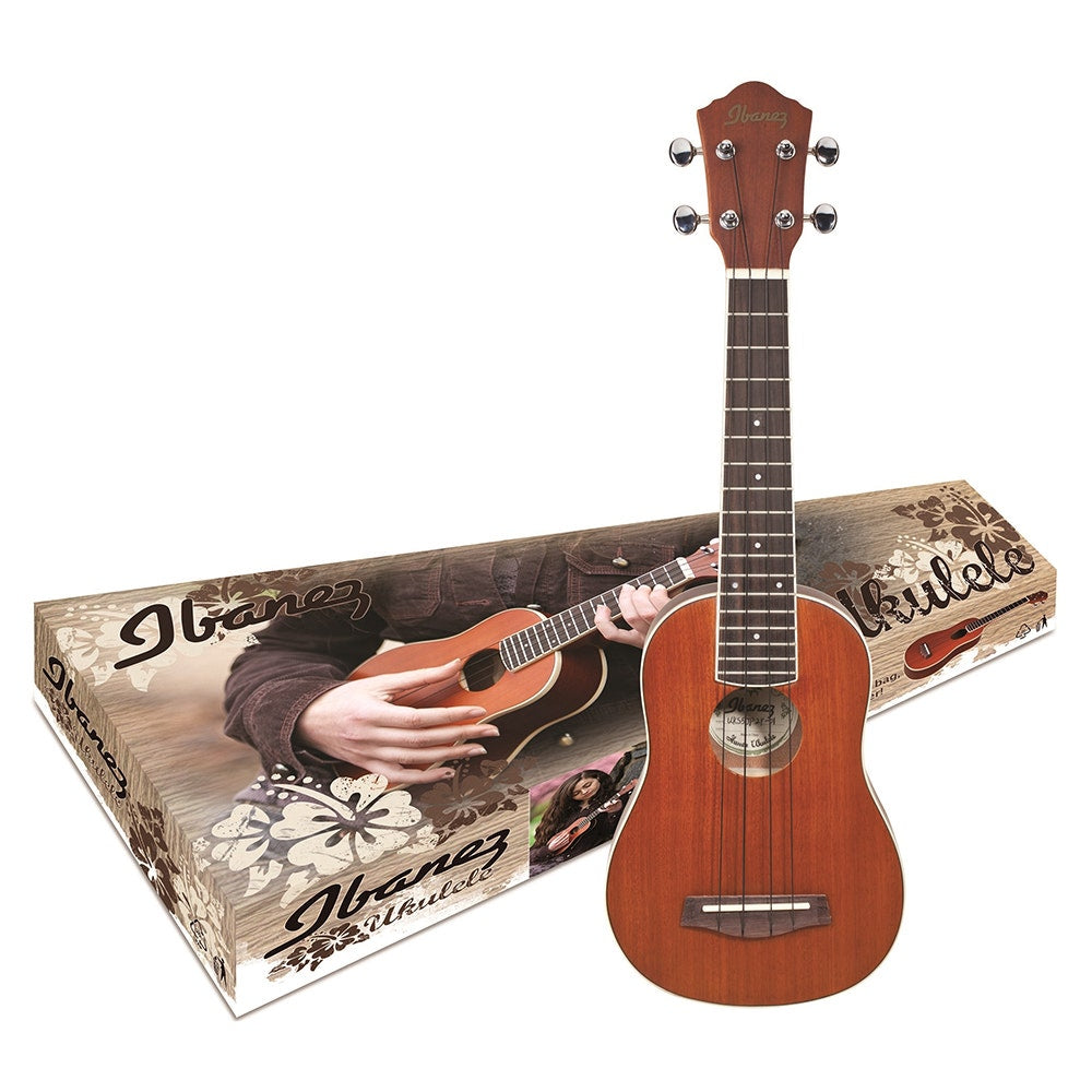 Ibanez IUKS5 Ukulele Pack with Bag & Accessories Natural (B-Stock)