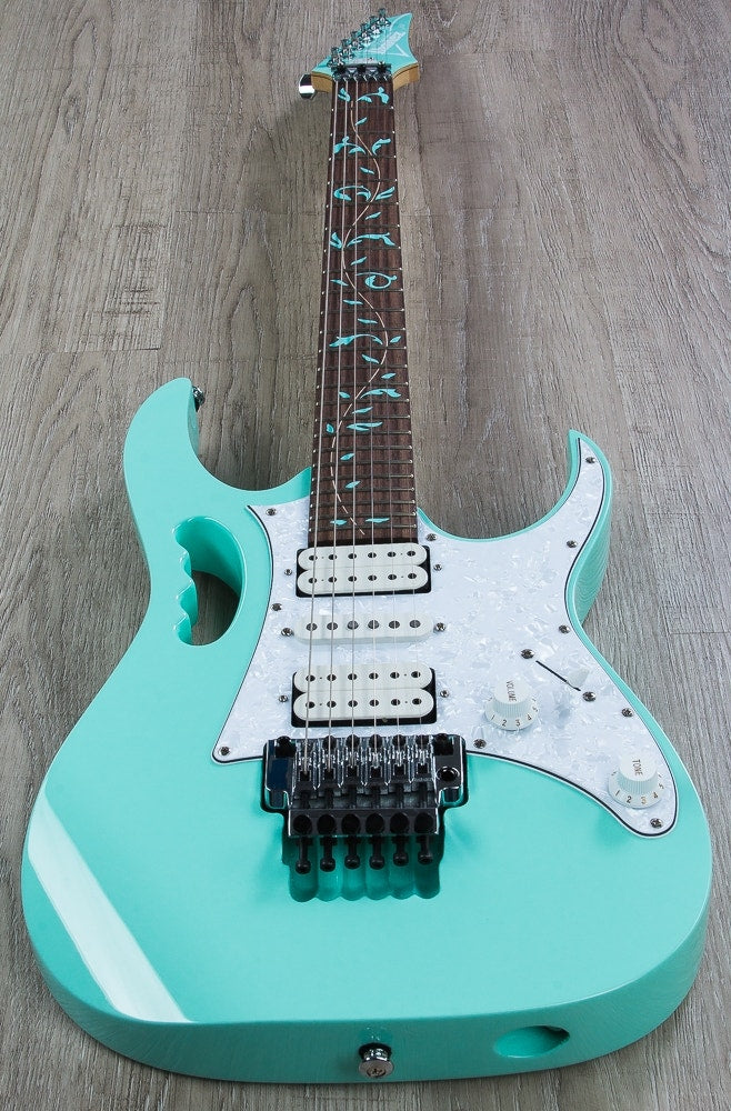 Ibanez JEM70V SFG Steve Vai Signature Series Electric Guitar with Hard Case - Sea Foam Green (Open Box)