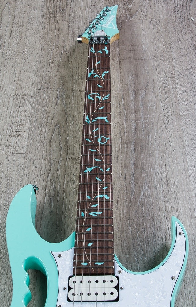 Ibanez JEM70V SFG Steve Vai Signature Series Electric Guitar with Hard Case - Sea Foam Green (Open Box)