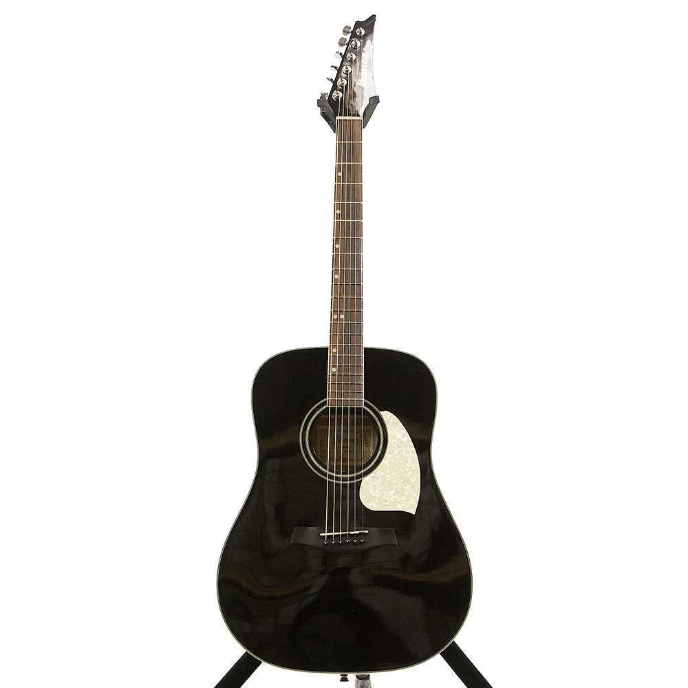 Ibanez LS300 Limited Edition Dreadnought Acoustic Guitar in Black (B-Stock)