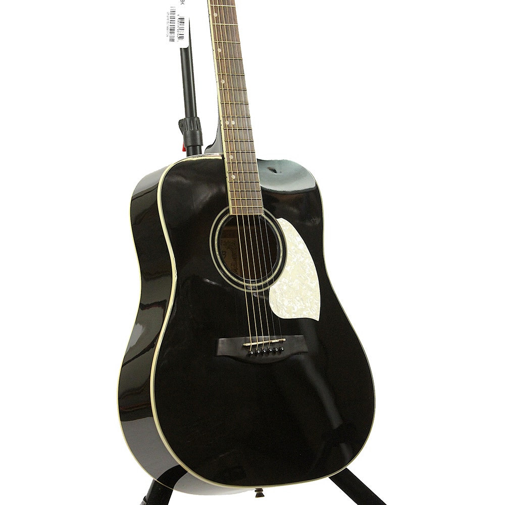 Ibanez LS300 Limited Edition Dreadnought Acoustic Guitar in Black (B-Stock)