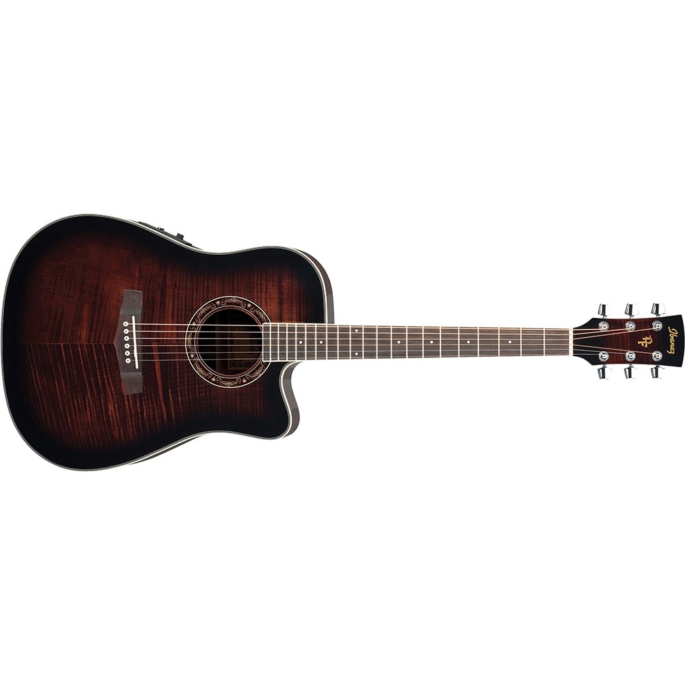 Ibanez PF28ECEDVS Acoustic-Electric Guitar in Dark Violin Sunburst (B-Stock)