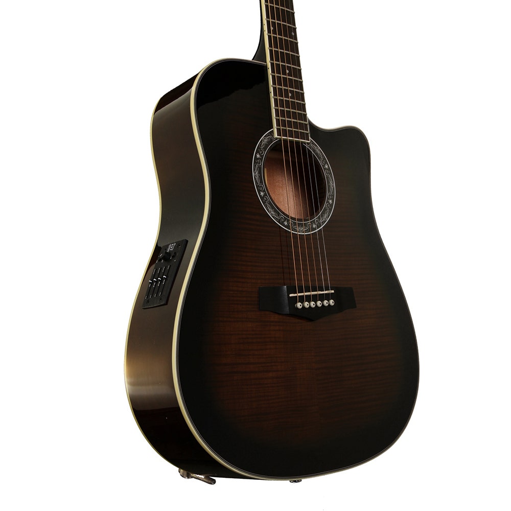 Ibanez PF28ECEDVS Acoustic-Electric Guitar in Dark Violin Sunburst (B-Stock)