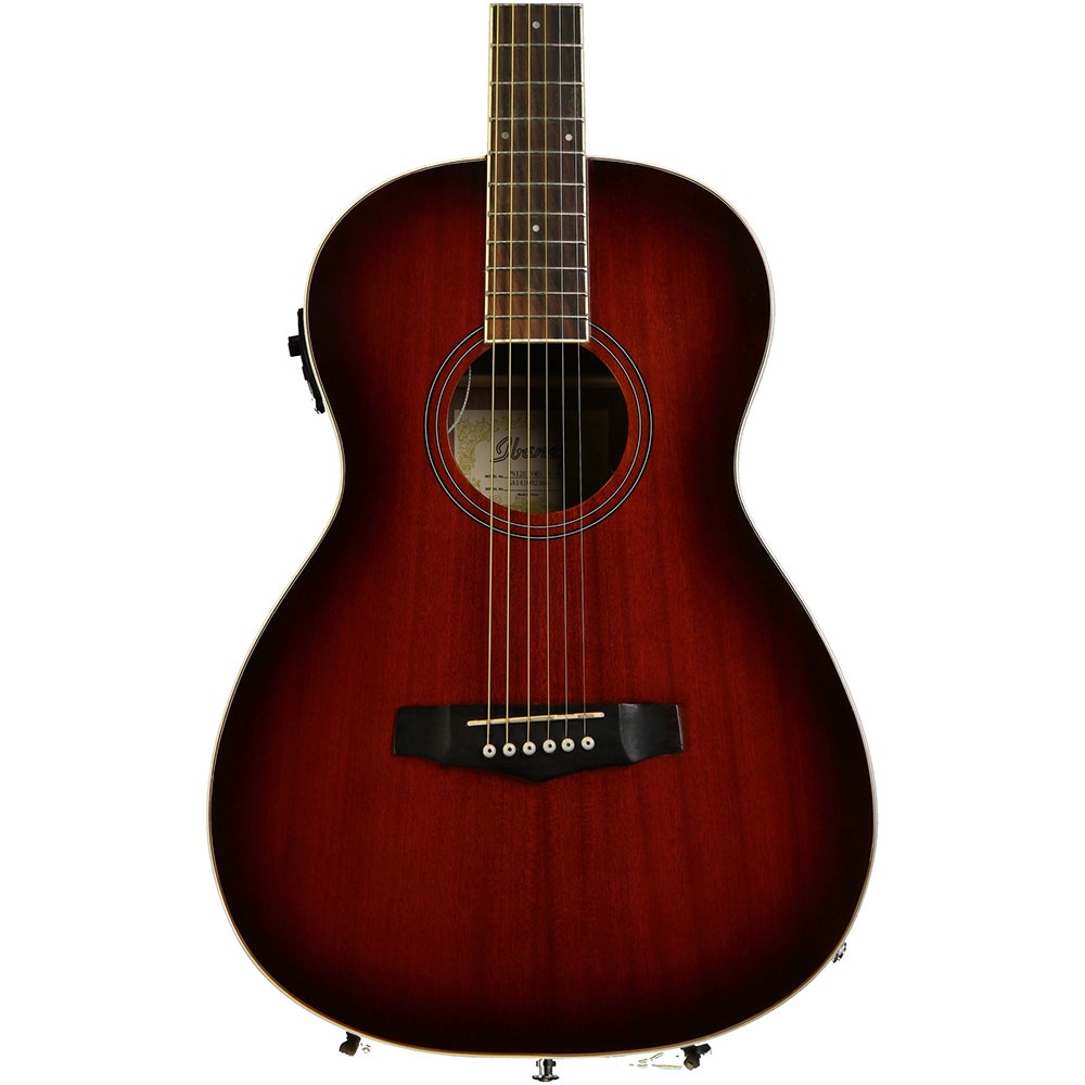 Ibanez PN12EVMS Parlor Performance 6-string Acoustic-Electric Guitar in Vintage Mahogany Sunburst Gloss (B-Stock)
