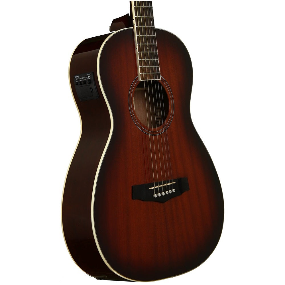 Ibanez PN12EVMS Parlor Performance 6-string Acoustic-Electric Guitar in Vintage Mahogany Sunburst Gloss (B-Stock)
