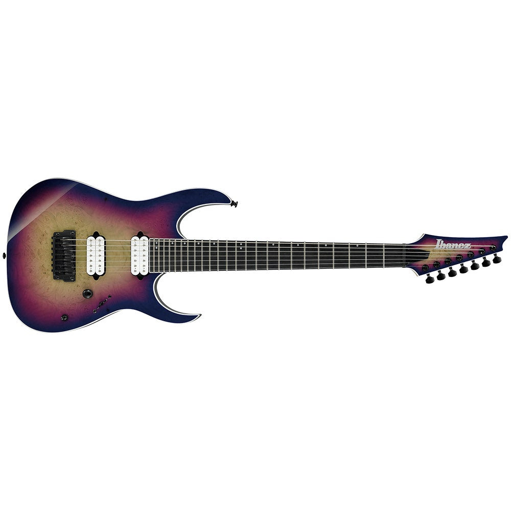 Ibanez RGIX7FDLB Electric Guitar, 7-String, Ebony Fretboard, Northern Lights Burst (B-Stock)