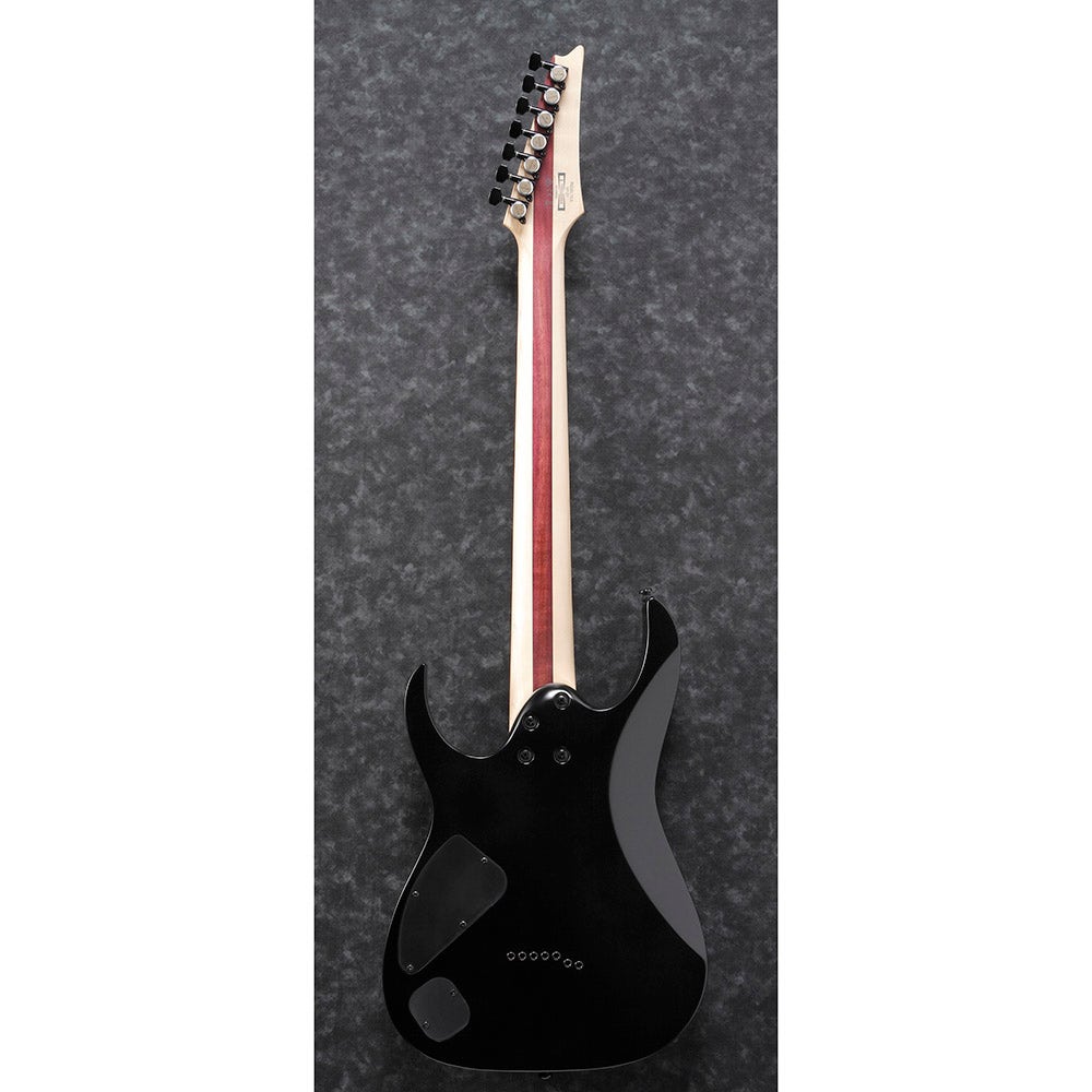 Ibanez RGIXL7BKF RG Iron Label Electric Guitar, Ebony Fretboard, Black Flat
