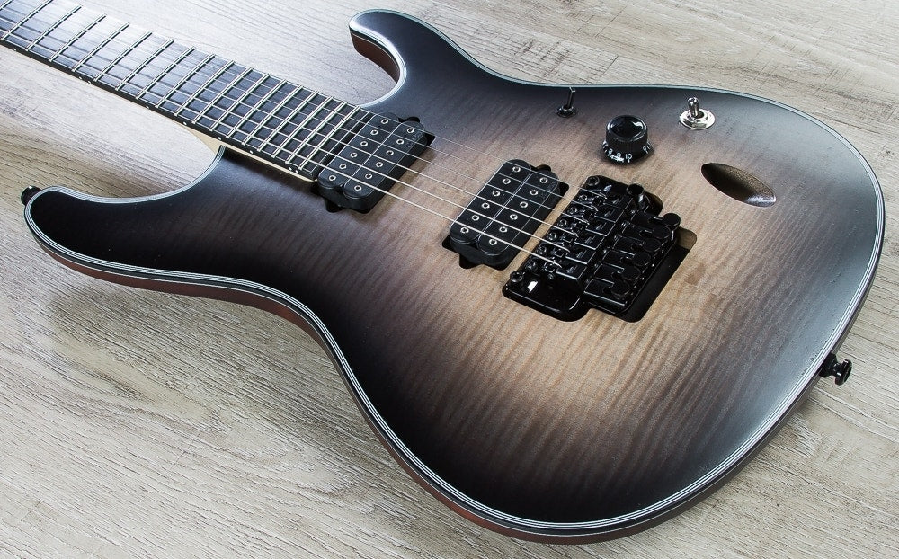Ibanez SIX6DFM DCB Iron Label S Series Flamed Maple Top Electric Guitar - Dark Space Burst (Open Box)