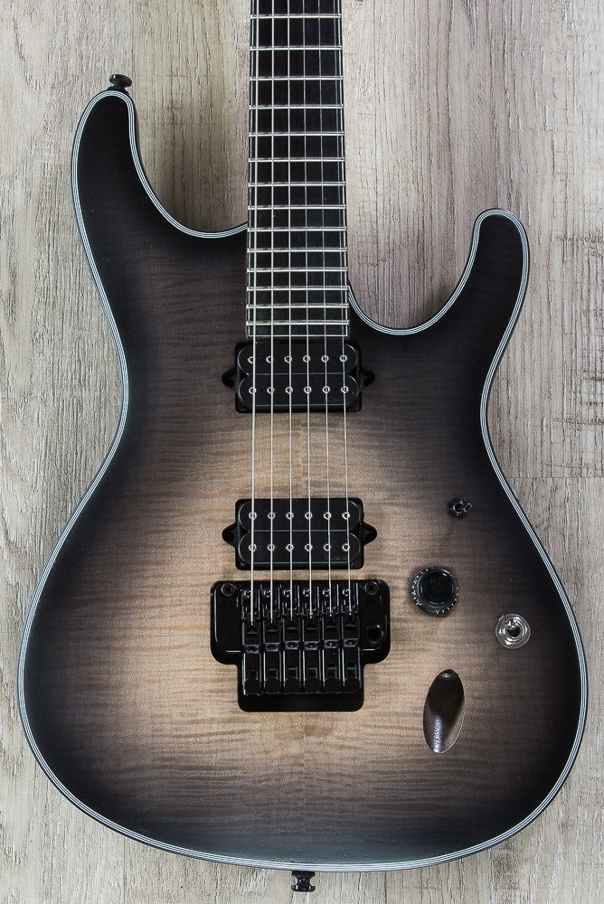 Ibanez SIX6DFM DCB Iron Label S Series Flamed Maple Top Electric Guitar - Dark Space Burst (Open Box)