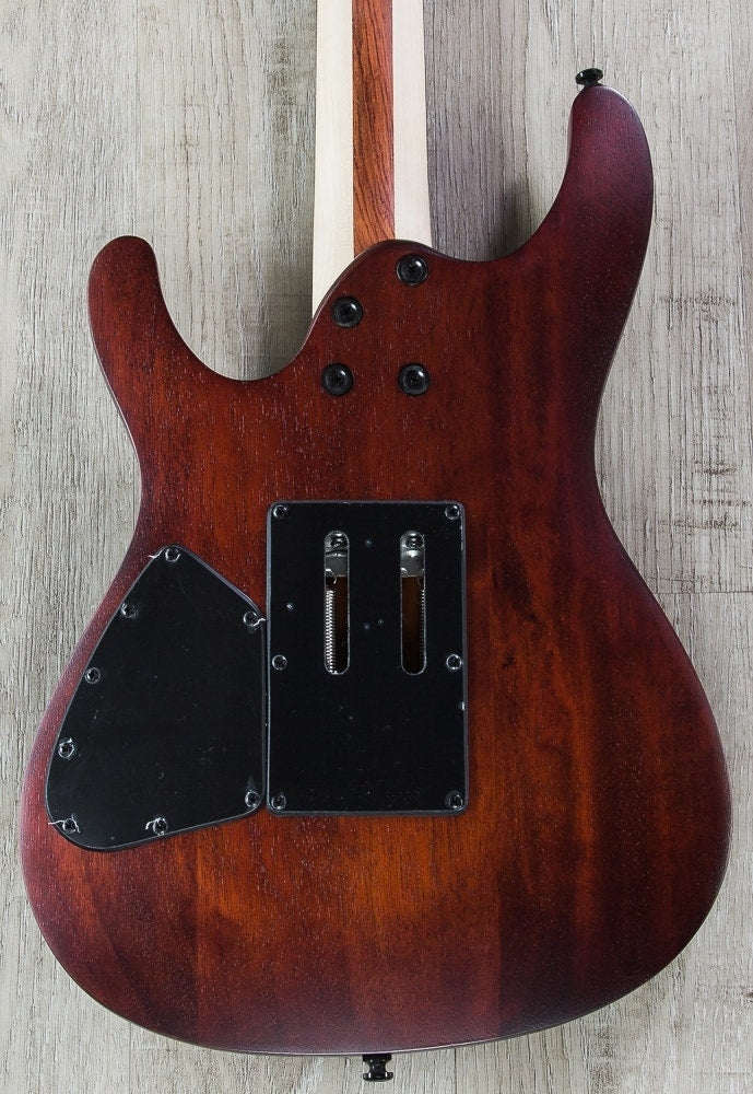 Ibanez SIX6DFM DCB Iron Label S Series Flamed Maple Top Electric Guitar - Dark Space Burst (Open Box)