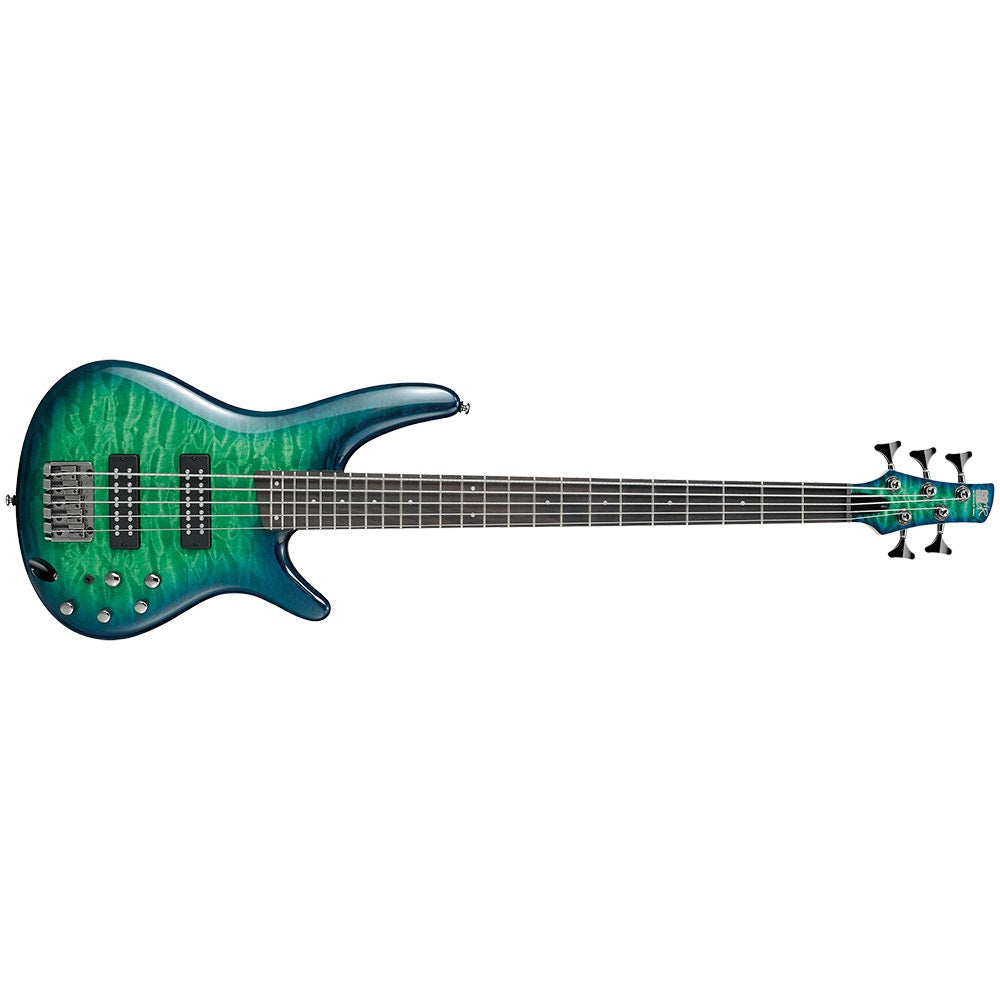 Ibanez SR405EQM Bass Guitar, 5-String, Surreal Blue Burst Gloss (B-Stock)