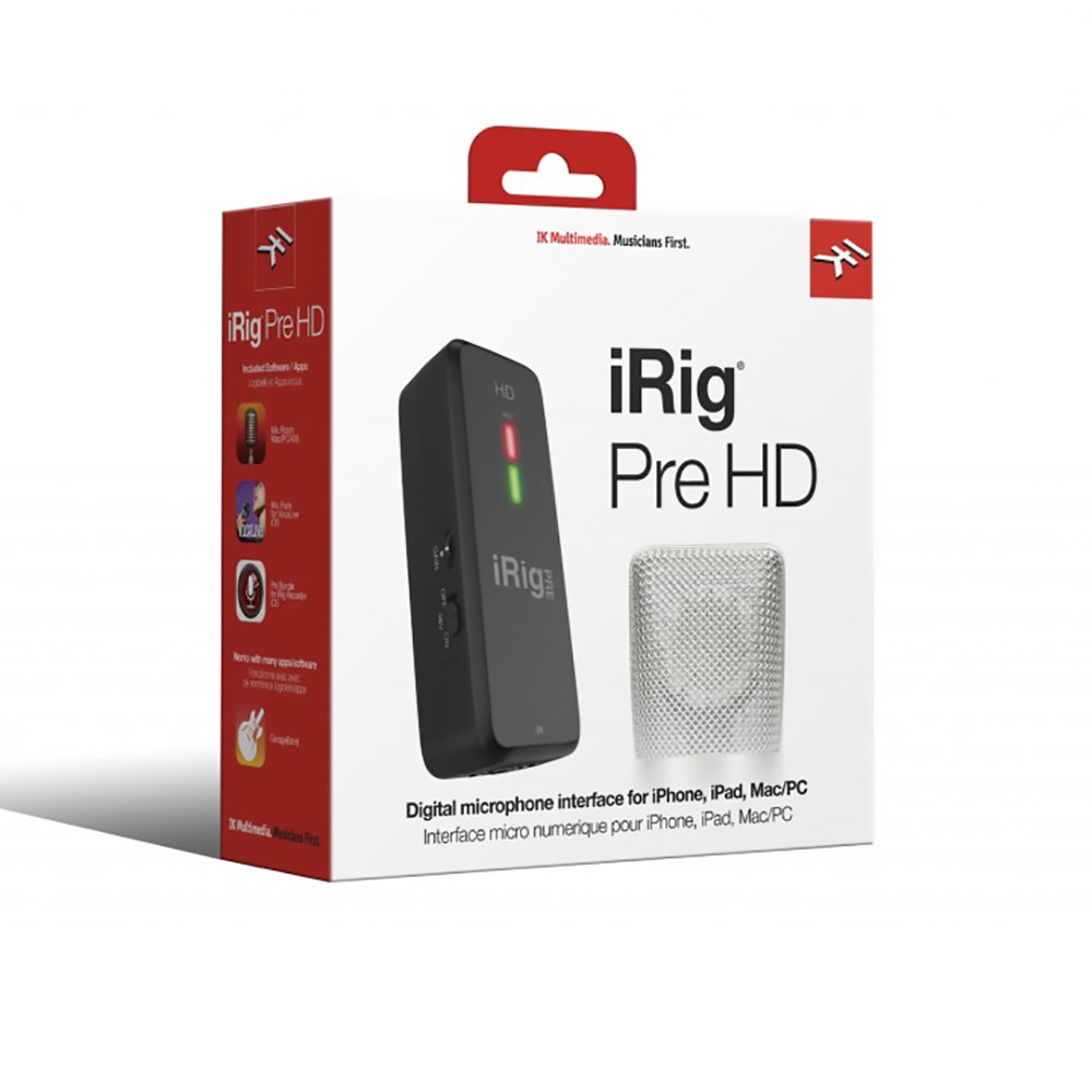 IK Multimedia iRig Pre HD Digital High Definition Microphone Interface